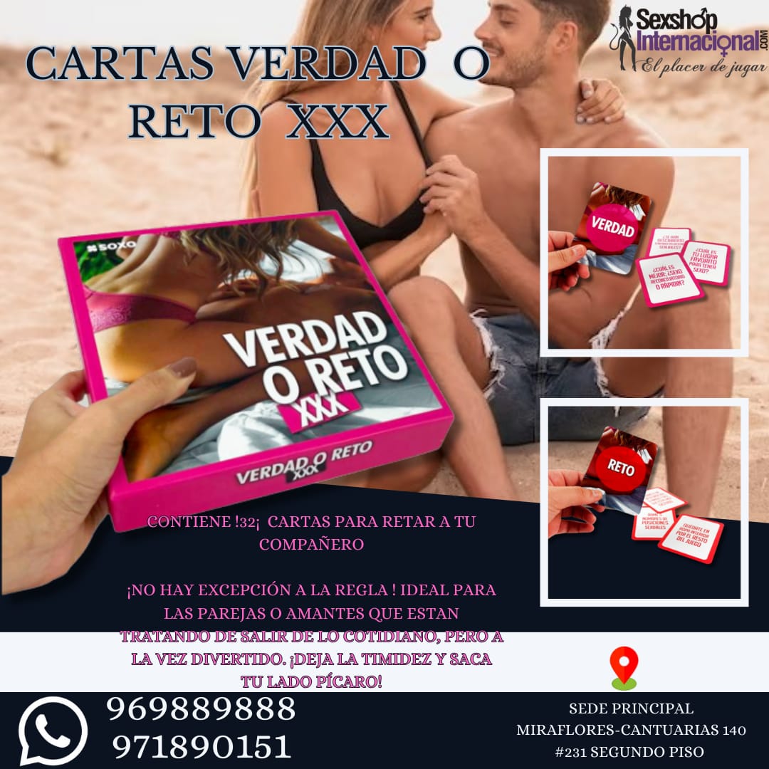 JUEGO DE CARTAS VERDAD O RETO-PAREJAS- EROTICAS-SEXSHOP LIMA 971890151